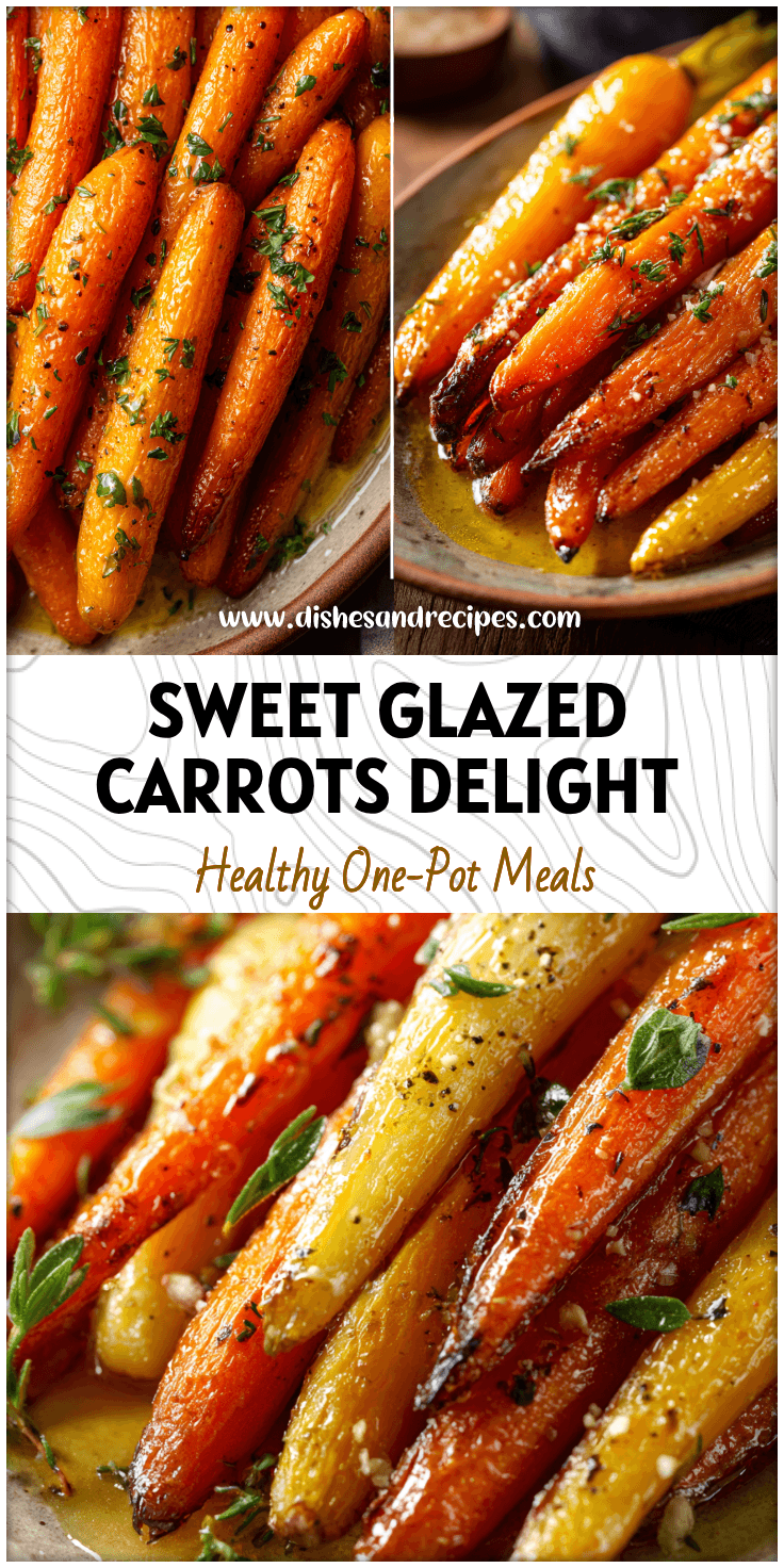 Glazed Honey Butter Roasted Carrots served on a rustic plate as a bright Easter side dish.